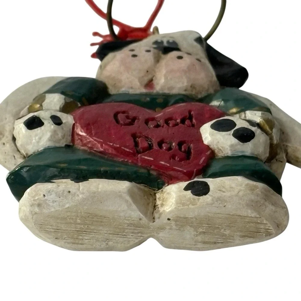 Eddie Walker Dog Angel Christmas Ornament Heart Good‎ Dog Halo Cottage Animal